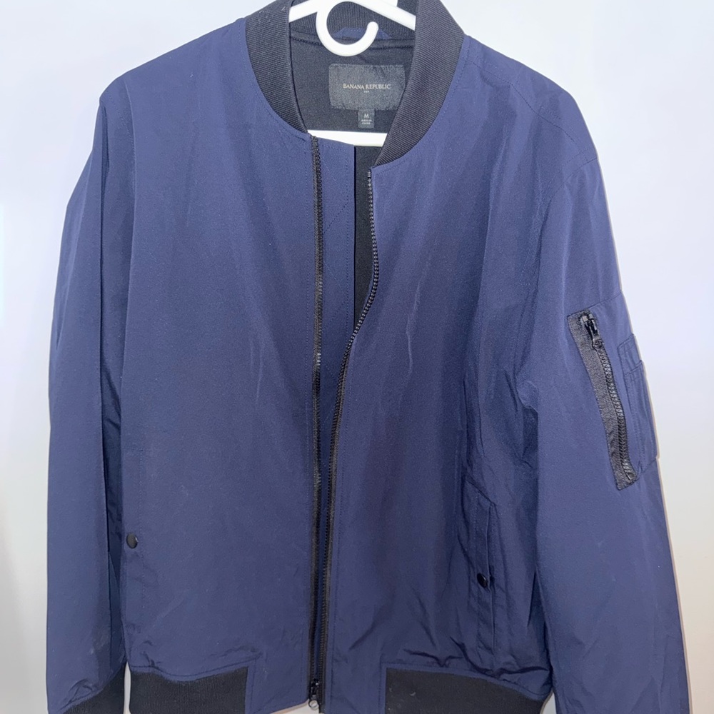 Men’s Medium Banana Republic Navy Bomber Jacket